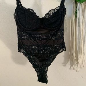 Black vintage Victoria secret bodysuit